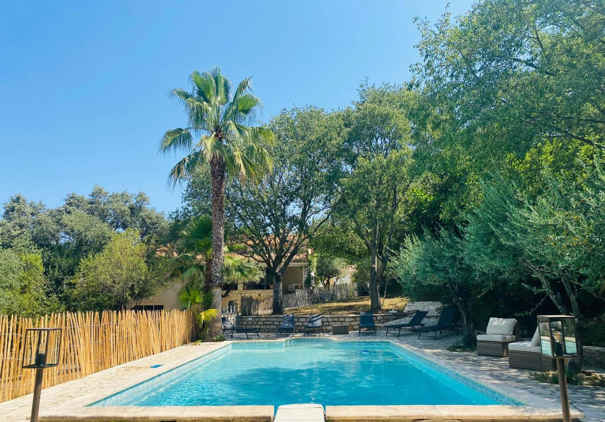 Magnifique Villa Typique Du Sud Avec Piscine Privee Et Jardin Mediterraneen Saint-Vincent-de-Barbeyrargues Exteriér fotografie